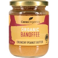 Organic Banoffee Peanut Butter, Crunchy 220g (BB 21/12/2023)