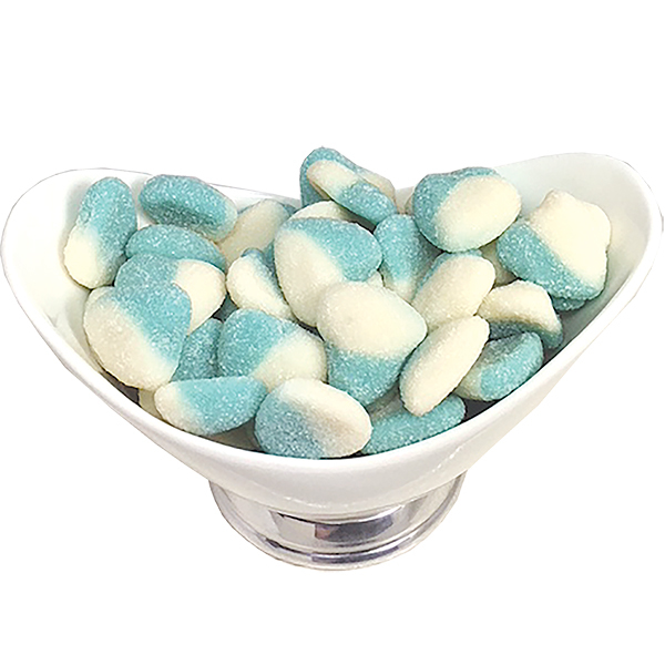 Blue Sour Hearts 1kg Bulk Lollies Bag for Lolly Buffet