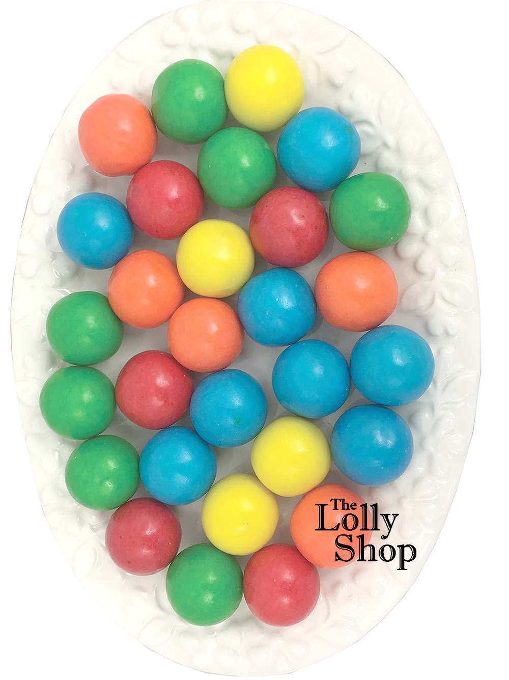Gum Balls large Multi coloured - 900g Bulk Jar of 100 