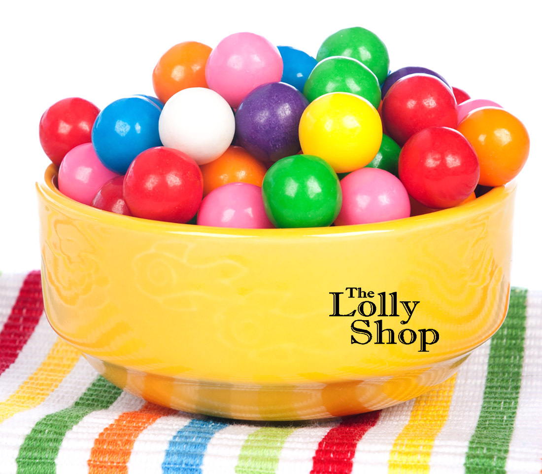 Gum Balls large Multi coloured - 800g Bulk Jar BB 2October2023