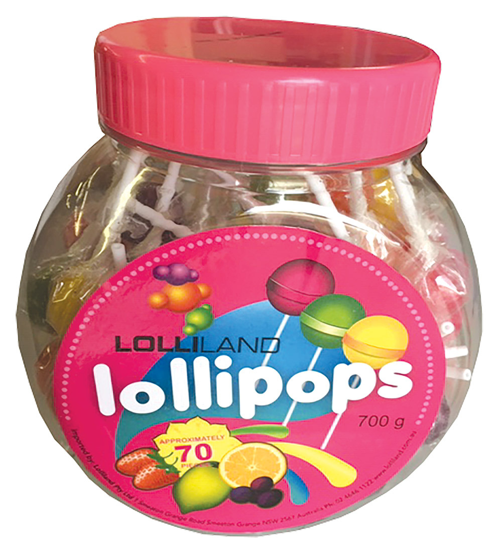 Lollipops Mixed - Individually wrapped Large 700g Jar