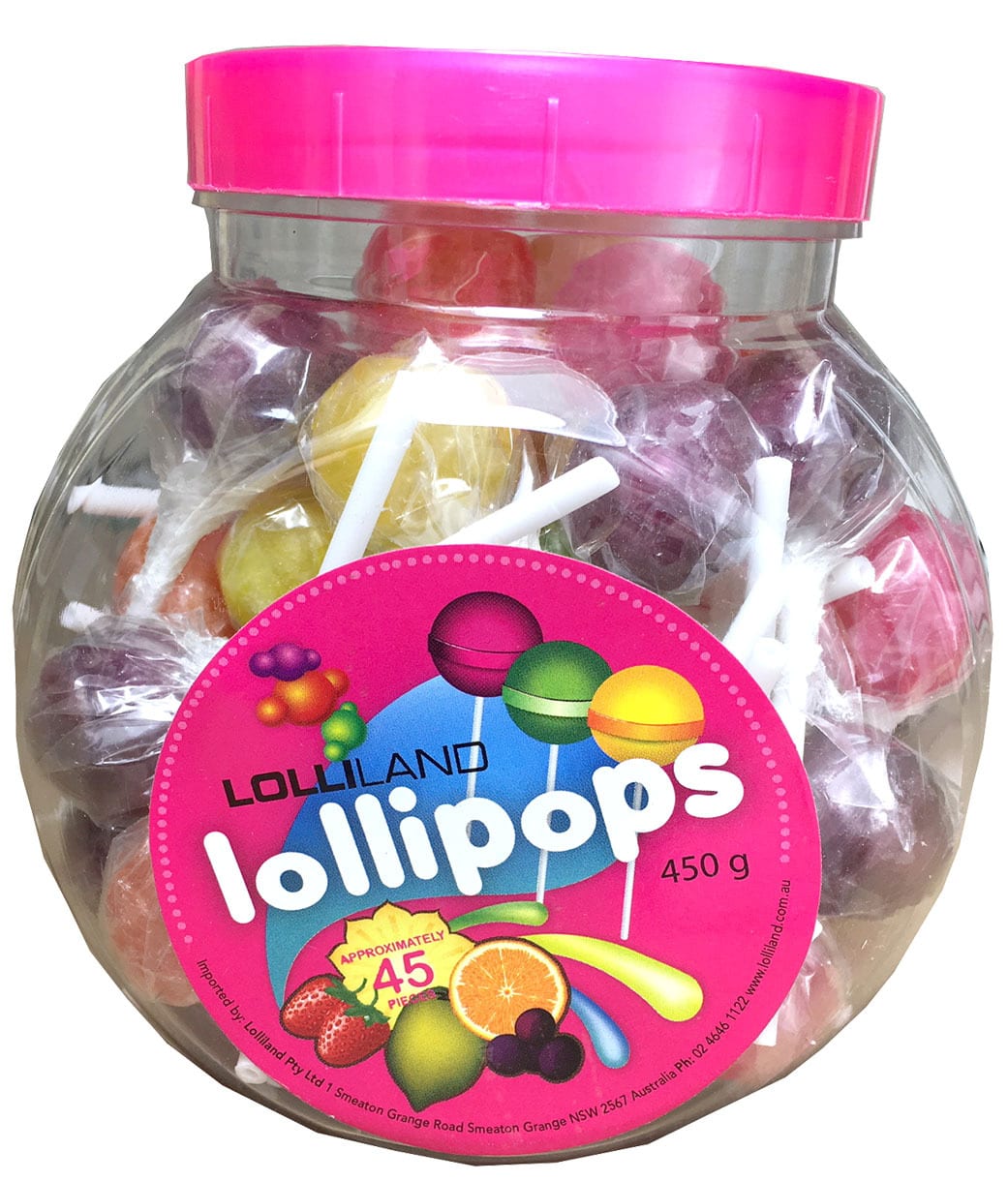 Lollipops Mixed Jar 45 Individually wrapped 450g