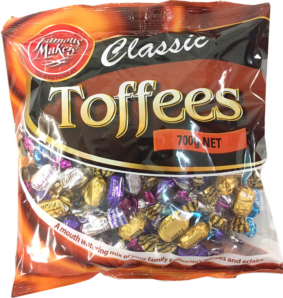 Toffees & Eclairs 700g Jumbo Bag - Famous Makers