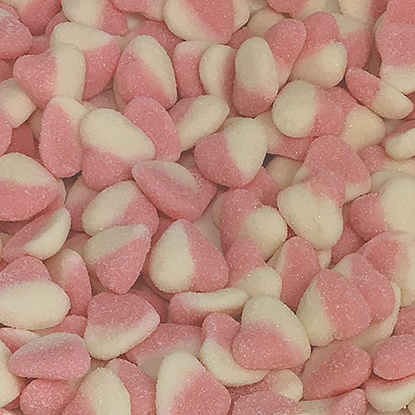 Pink Sour Hearts 1kg Bulk Lollies Bag for Lolly Buffet - Lolliland