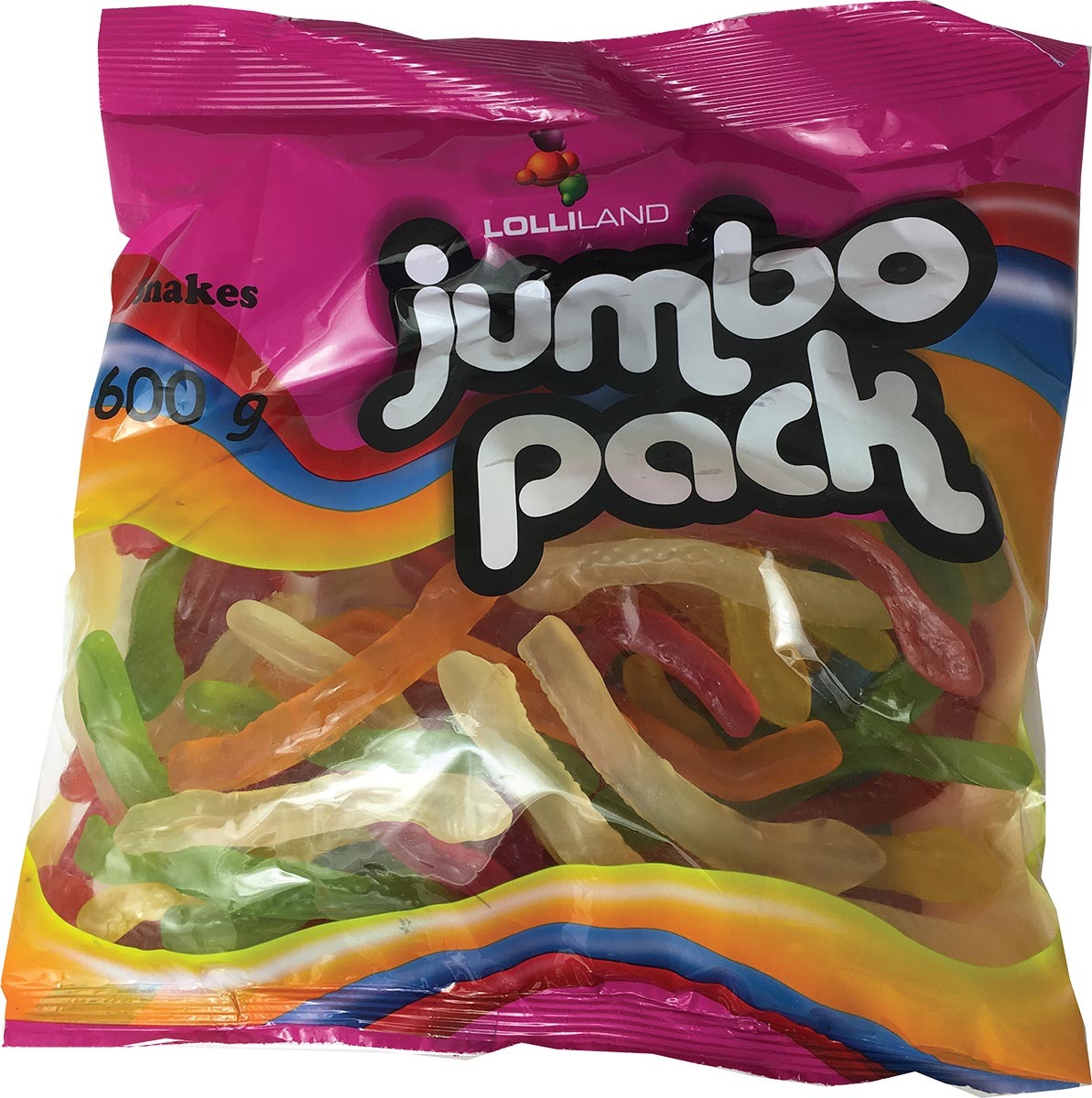 Jumbo Pack Snakes 600g Bulk Bag (BB 19Aug2023)