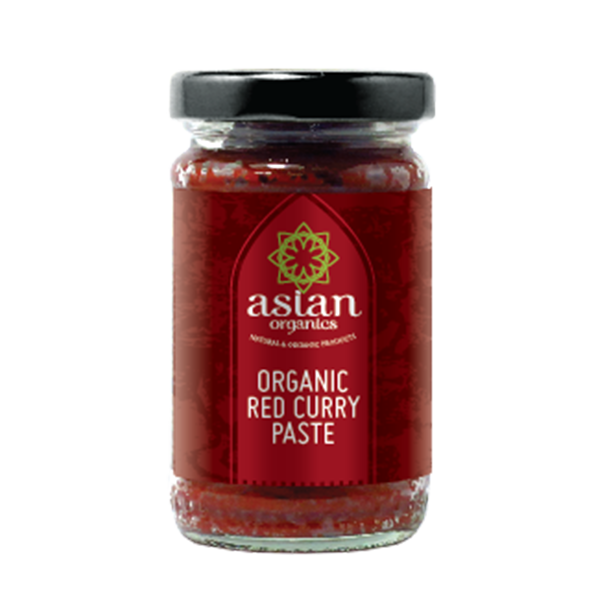 Organic Red Curry Paste 120g - Asian Organics BB Jan 2023