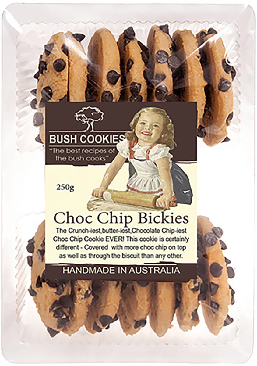Choc Chip Cookies 250g by Bush Cookies