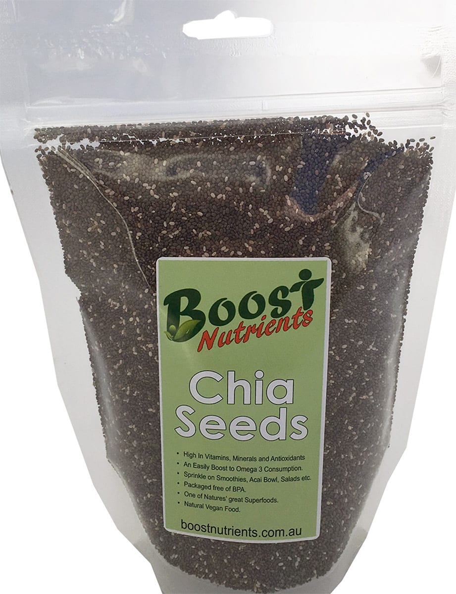 Chia Seeds Black Organic 500g - Boost Nutrients