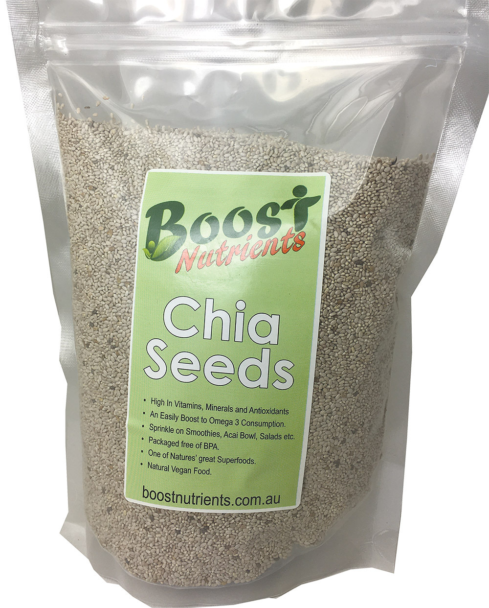 Chia Seeds White 500g - Boost Nutrients
