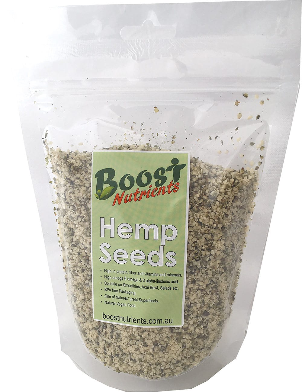 Hemp Seeds Hulled Organic 500g - Boost Nutrients