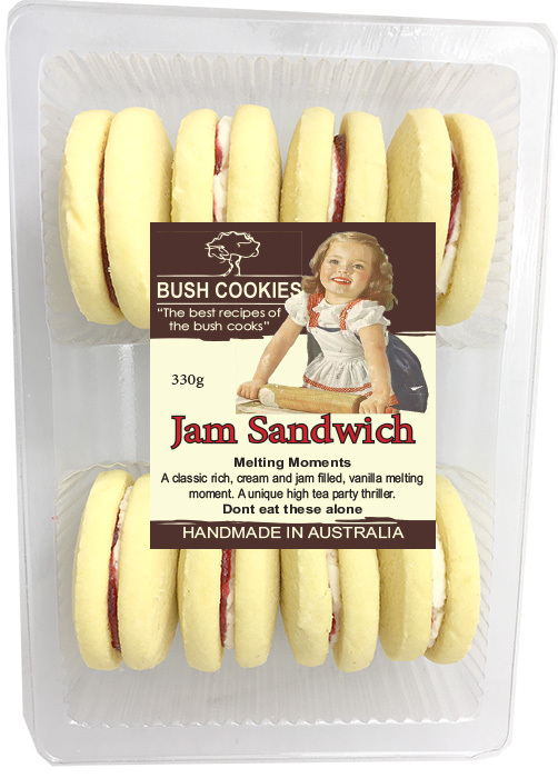 Jam Sandwich Melting Moments 330g - Carton of 12