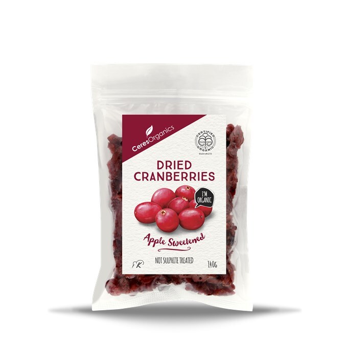 Organic Dried Cranberries 140g BB 27/10/2023