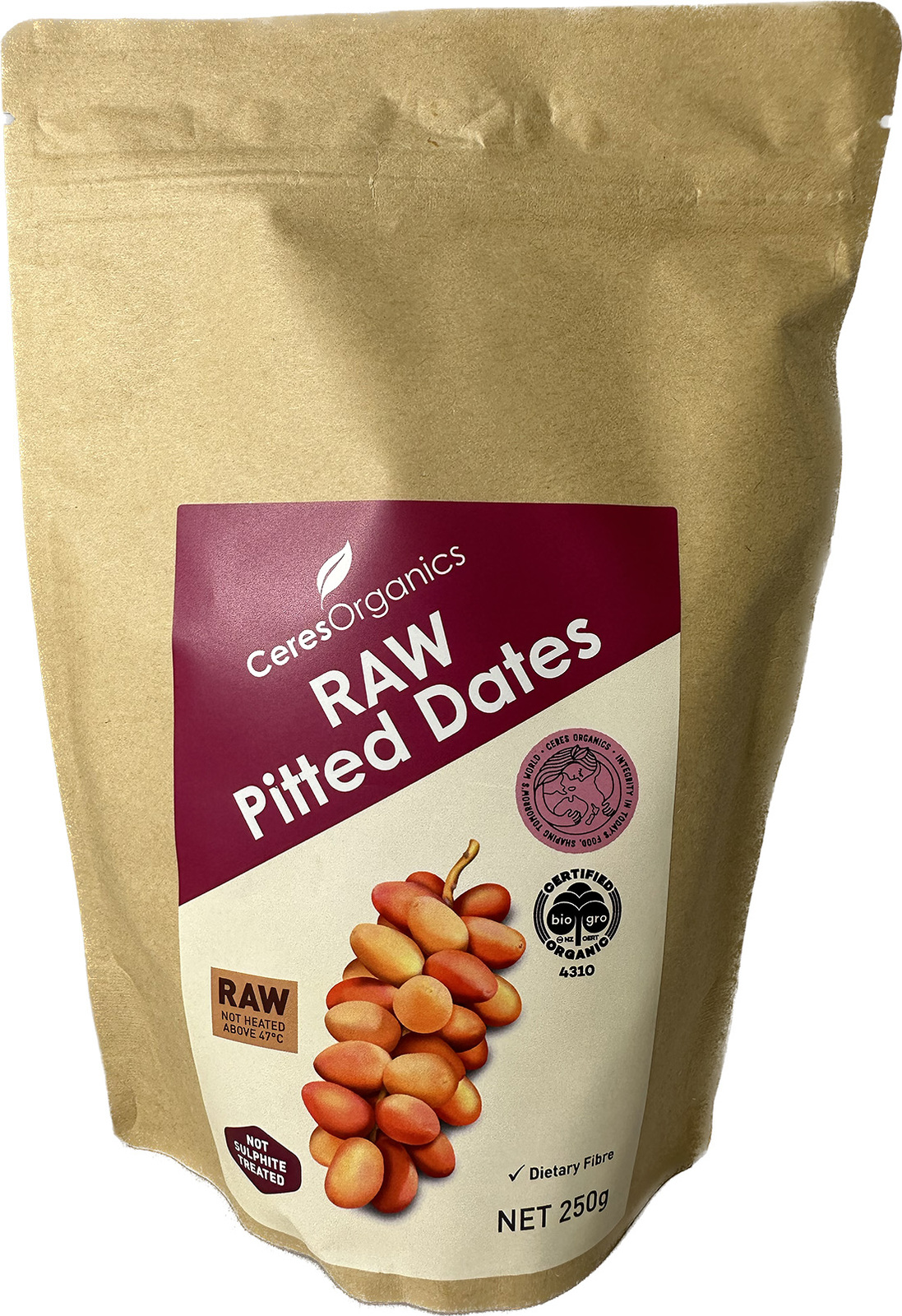 Organic Raw Pitted Dates 250g