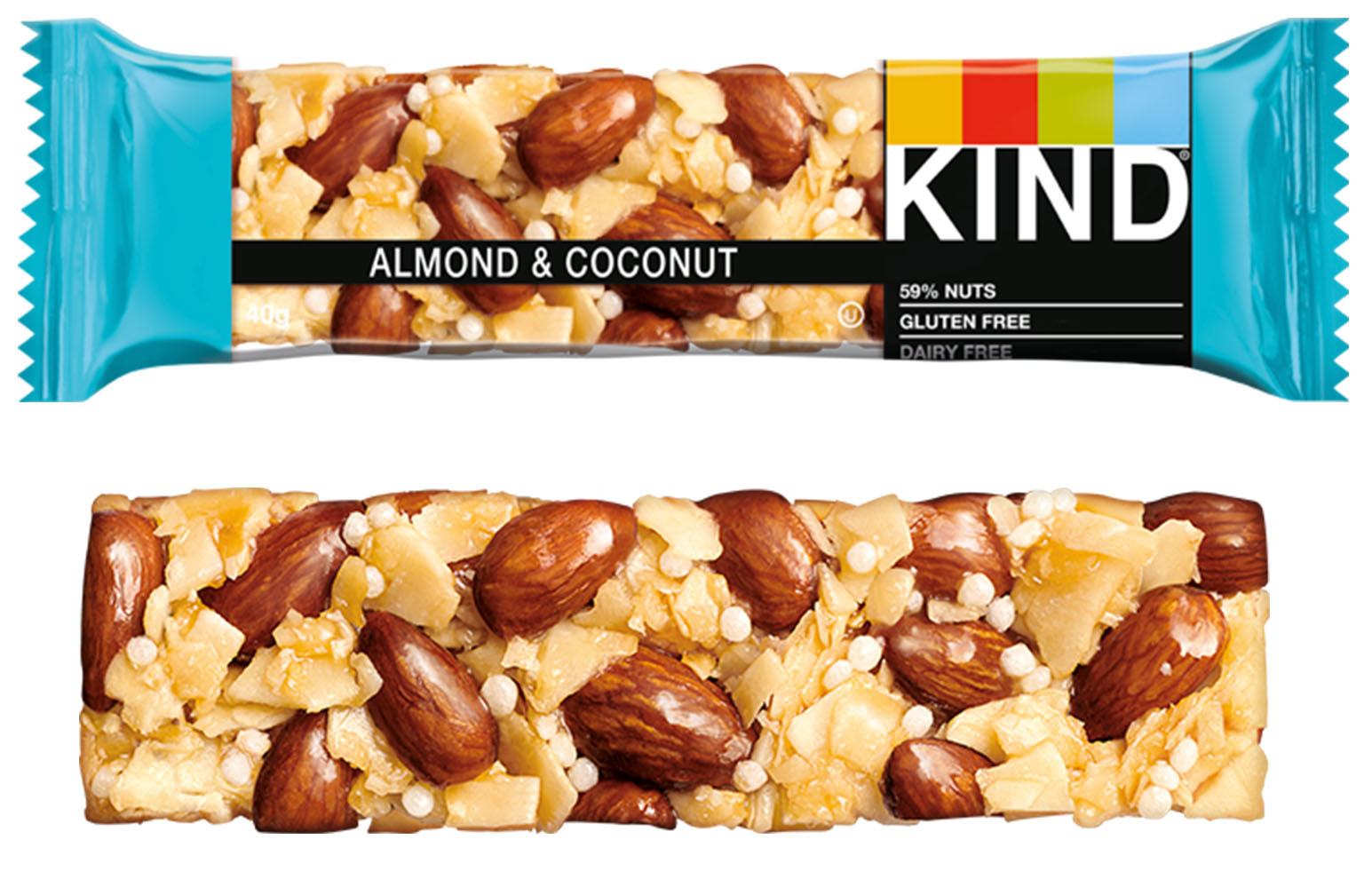 Kind Healthy Nut Bars - Almond & Coconut 12x 40g Pack (Best Before 27/11/20)