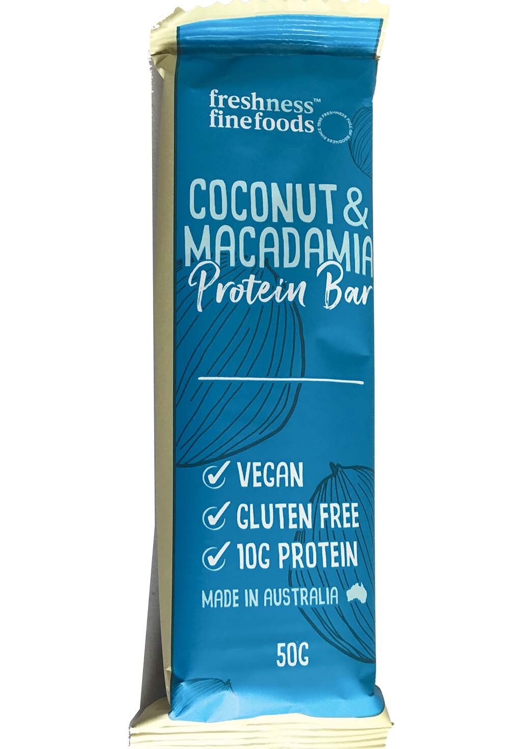 Gluten Free Vegan Protein Bar - Coconut Macadamia 50g  - Pack of 15