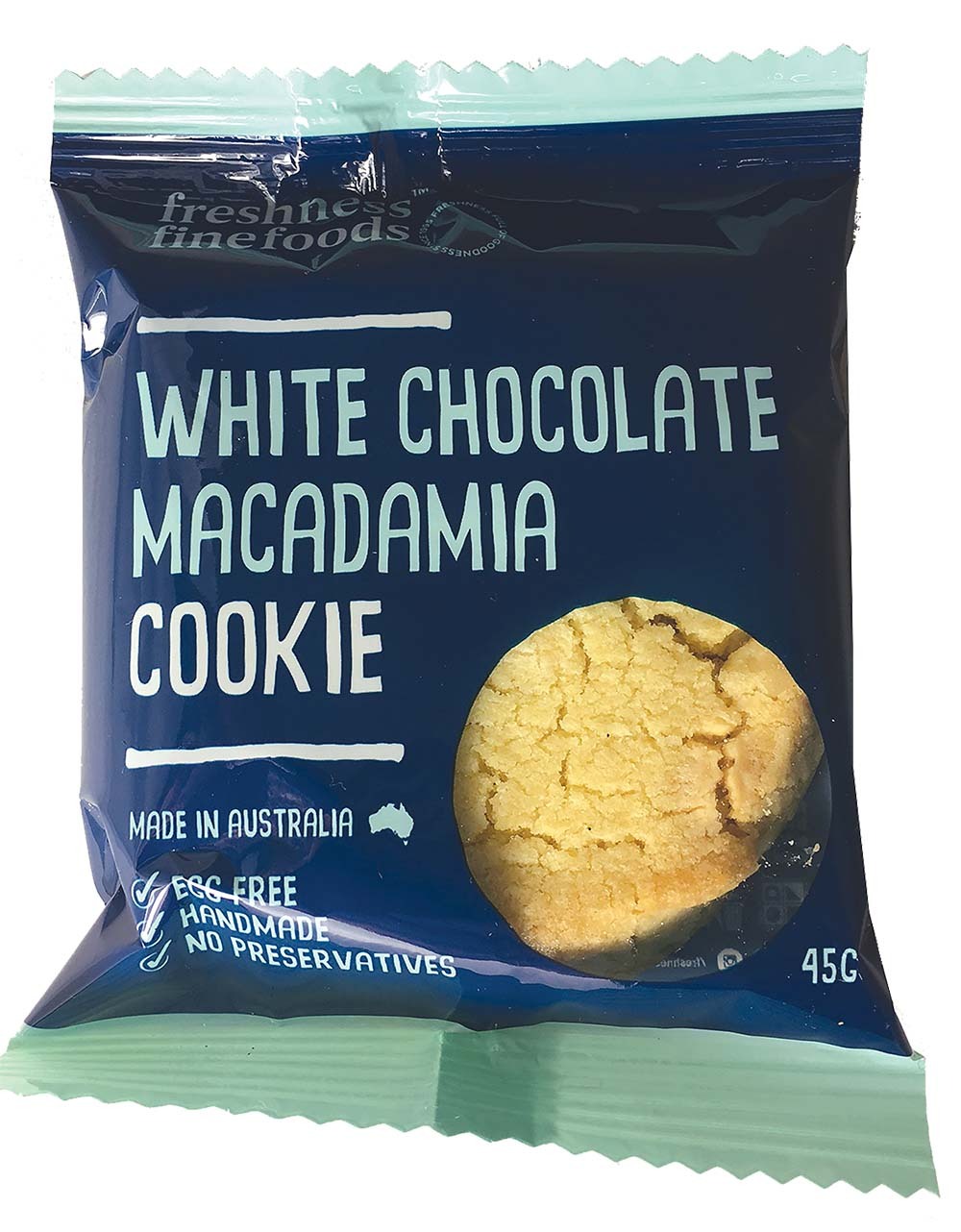 Individually Wrapped Biscuit Macadamia & White Choc  45g - Box of 20