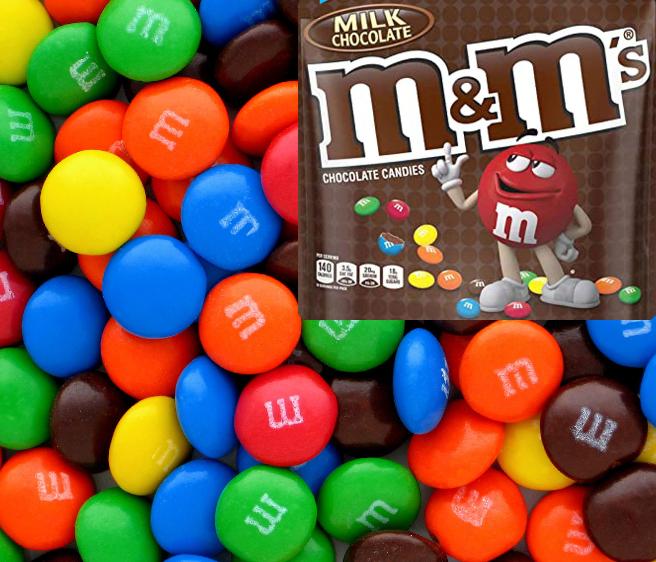 M&M's Milk Chocolate Buttons Large - 1kg Bulk Lollies