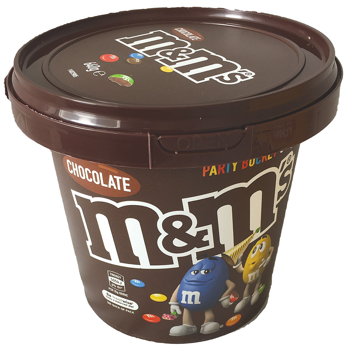 M&M's Milk Chocolate Buttons Large - Party Bucket 640g