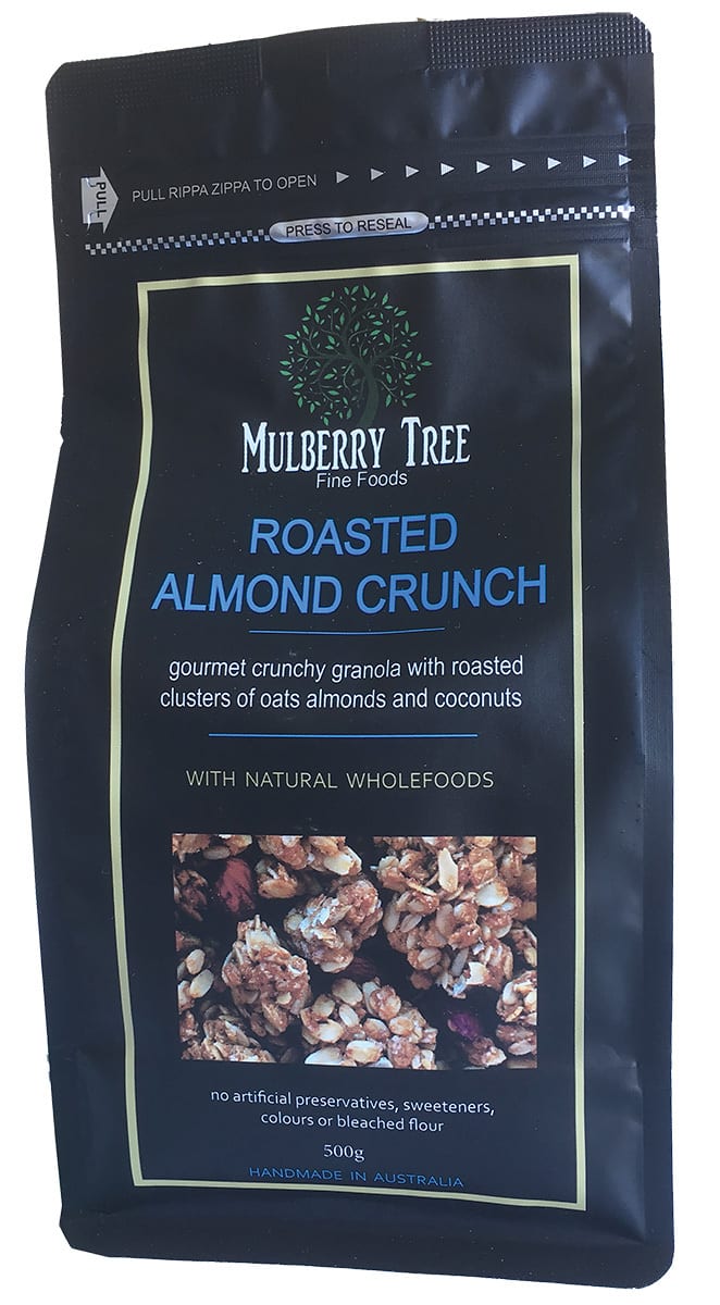 Roasted Almond Crunch 500g - Vegan Low Sugar Granola