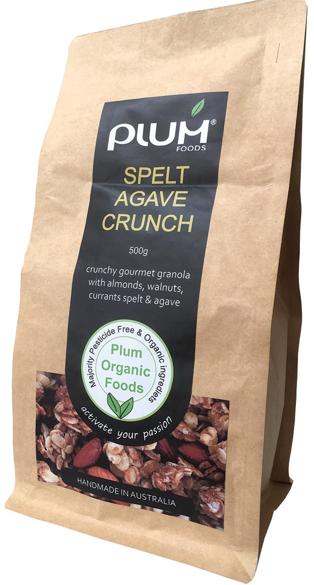 Spelt and Agave Nut Crunch Organic Granola 1kg - Plum Foods