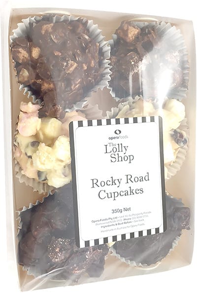 Rocky Road Cupcakes - Tray of 6 - 350g pack