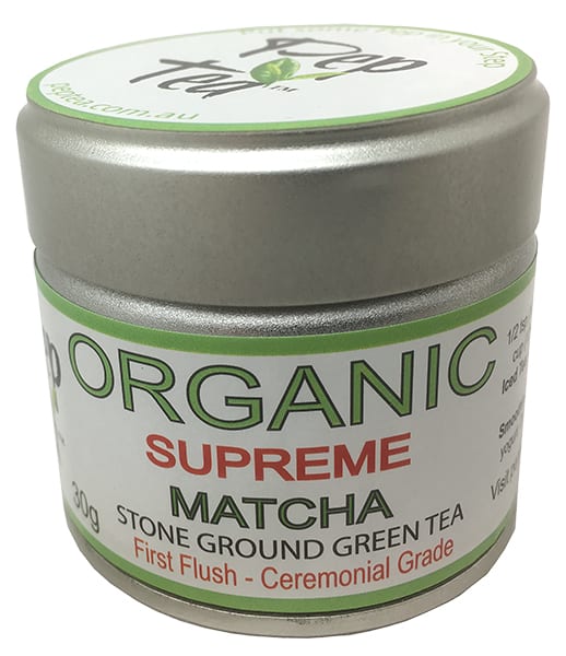 Ceremonial gradeSupreme Organic Japanese Matcha Tea Powder ny Pep Tea Australia