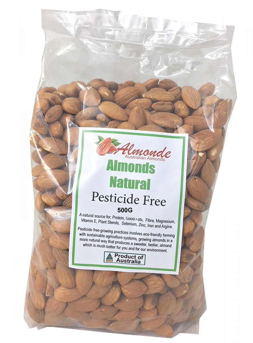 Almonde brand pesticide free raw almonds 500g