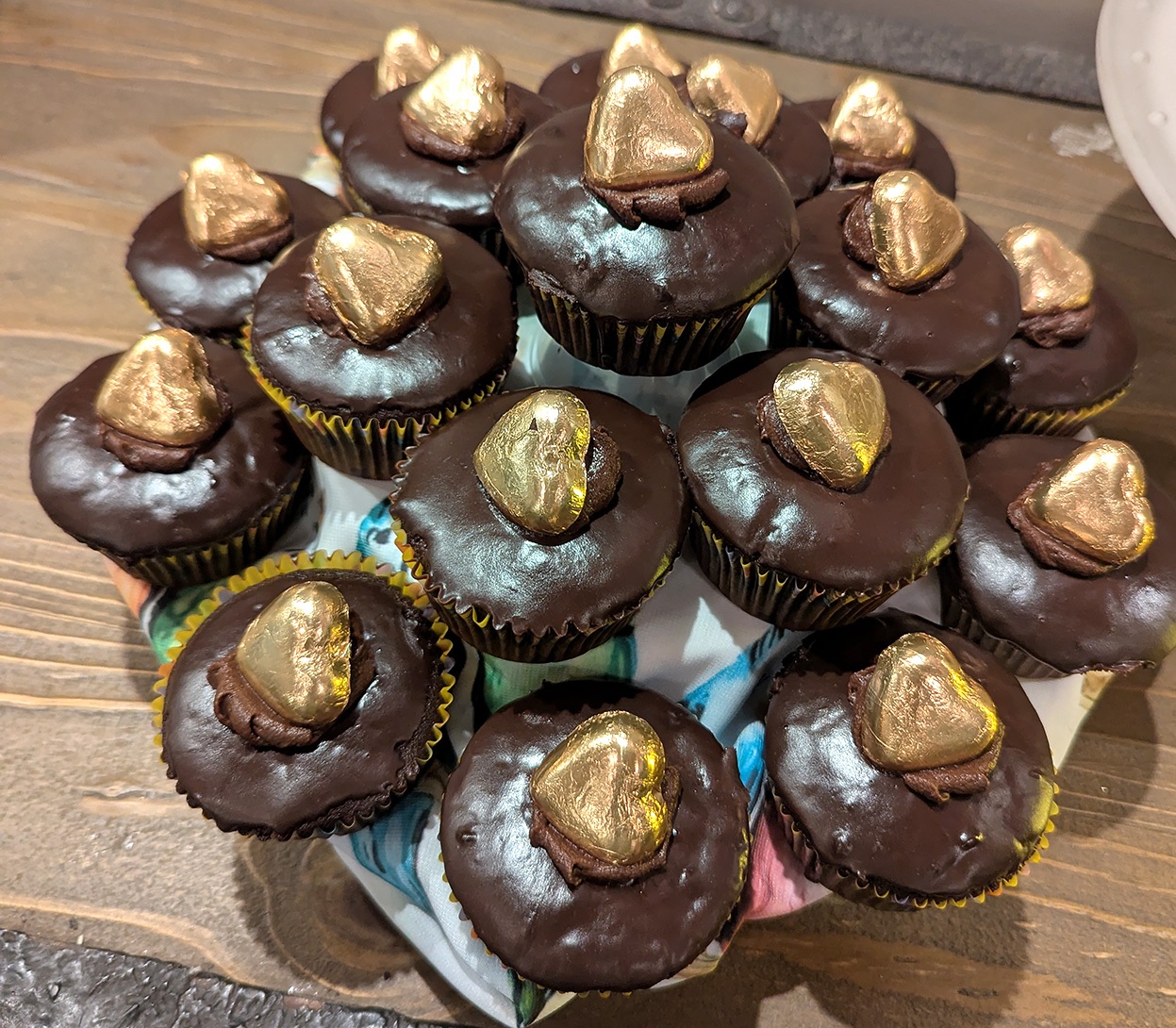 Chocolate heart Cupcakes