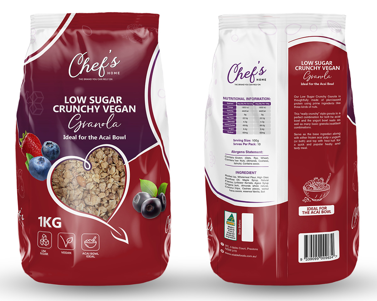 Chef’s Home healthy breakfast cereals for foodservice
