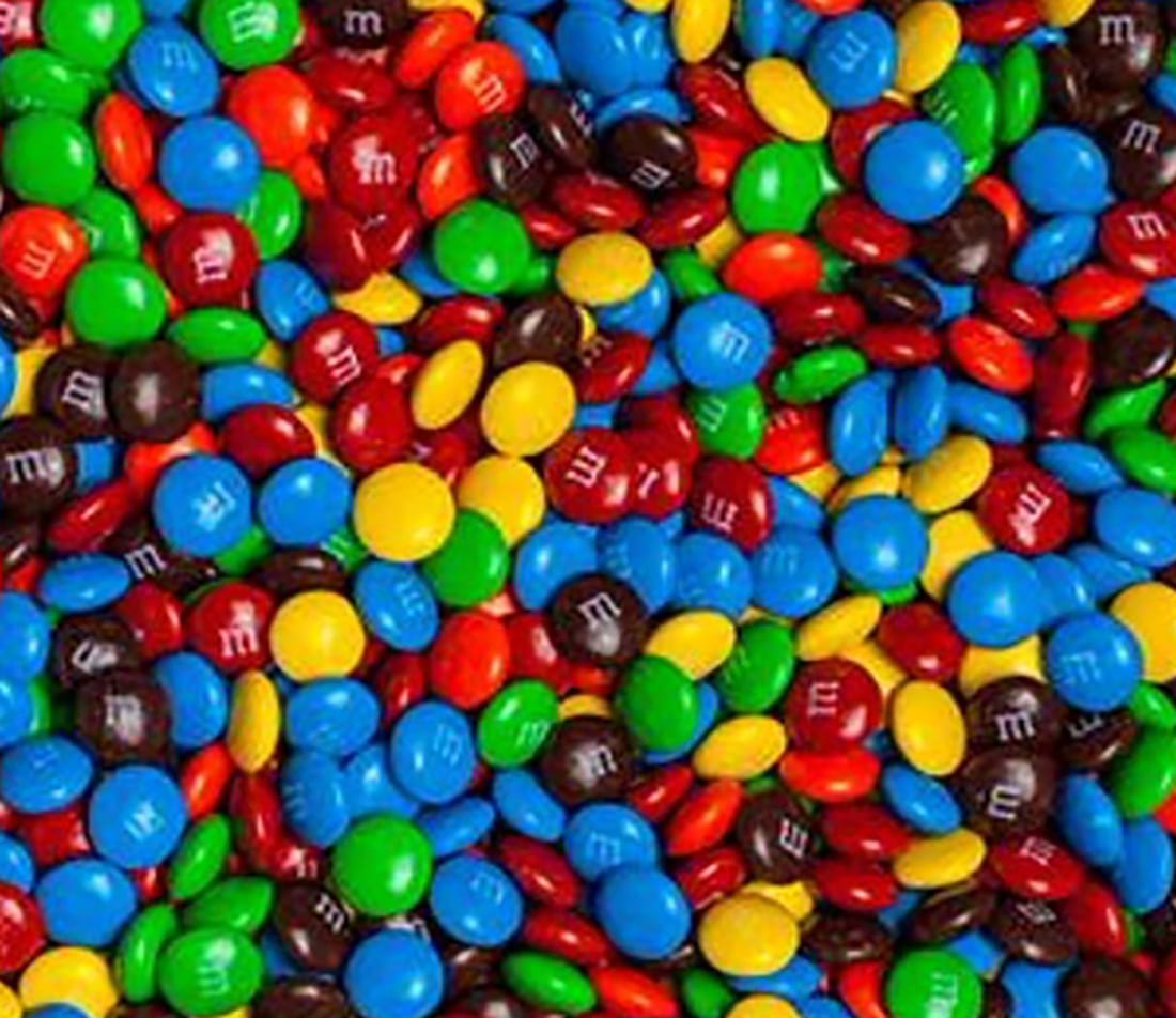 Mini M & M Choc Buttons for Serving with Deserts and Fruit Smoothies