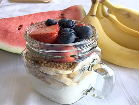 Yugurt and Fresh fruit with Granola