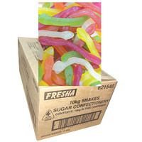 Jelly Snakes 10kg Bulk carton - By Fresha