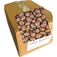 Chocolate Sultanas 8kg bulk Carton