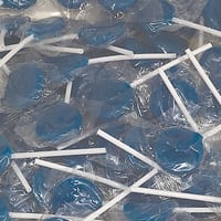 Blue Flat Pops 1kg Bulk Lollies Bag for Lolly Buffet - Lolliland