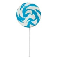 Swirly Mega Pops Large 85g Blue - Box of 24 - Lolliland