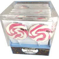 Swirly Mega Pops Large 85g Pink - Box of 24 - Lolliland