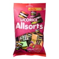 Licorice Allsorts 180g Bag - Bulk Lollies Pre bagged for Party Favours Candy