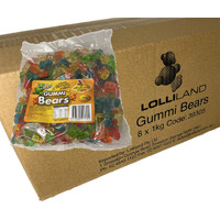 Gummi Bears - Mixed colours - Gluten Free - 8kg Carton