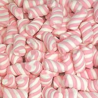 Pink Marshmallow Twists 1kg Bulk Lollies Bag - Lolliland