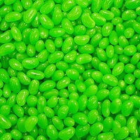 Green Jelly Beans - Apple 1kg Bulk Lollies Bag - The Lolly Shop