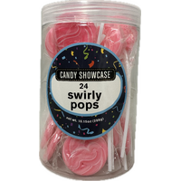 Swirly Pops - Pink 288g  Carton of 12