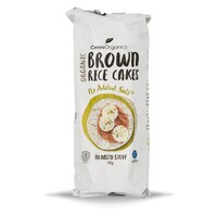 Organic Brown Rice Cakes, No Added Salt 110g BB January 31, 2024