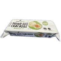 Organic Brown Rice Crackers Seaweed 115g BB December 2023