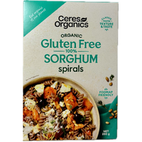 Organic Gluten Free Sorghum Spirals (formerly Fusilli) 250g