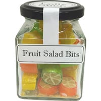 Fruit Salad Rock Candy Boiled Lollies 130g Jars - Packed In Boxes of 12