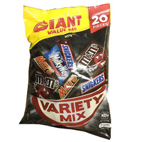 12 x Mars Giant Value Bag 307g 240 Pieces Variety Mix - (Carton of 12 Bags)