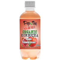 Organic Kombucha - Apple Pomegranate Sugar Free 350ml  Box of 12