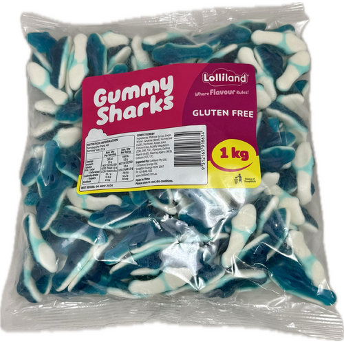 Gummy Shark 1KG Ocean Treats Gluten-Free - Lolliland
