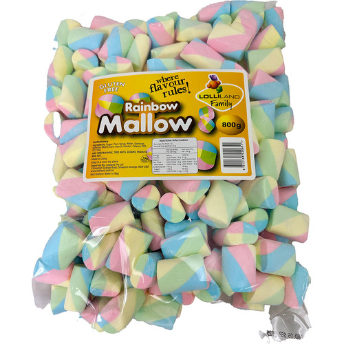 RainbowTube Marshmallows 800g - Bulk Lollies