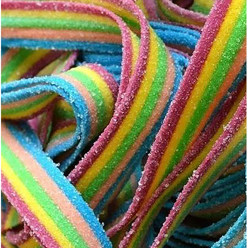 Lollinauts Rainbow Sour Straps Tub  1kg - 135 pieces